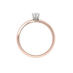 NAILED PRONG SOLITAIRE RING 